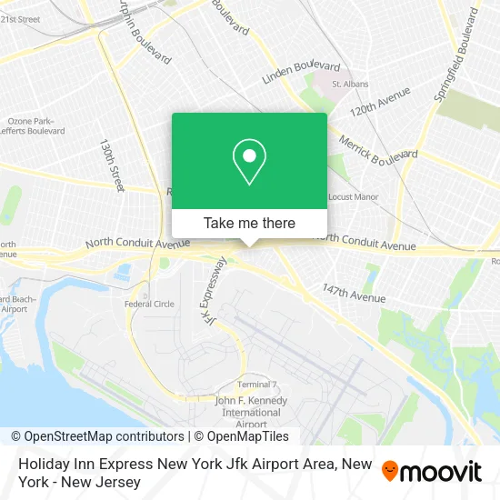 Holiday Inn Express New York Jfk Airport Area map