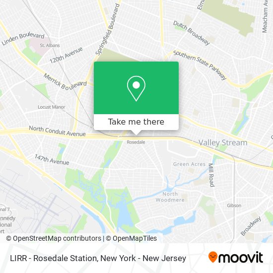 Mapa de LIRR - Rosedale Station