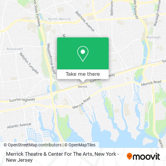 Merrick Theatre & Center For The Arts map