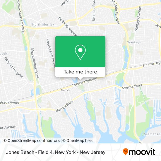 Jones Beach - Field 4 map
