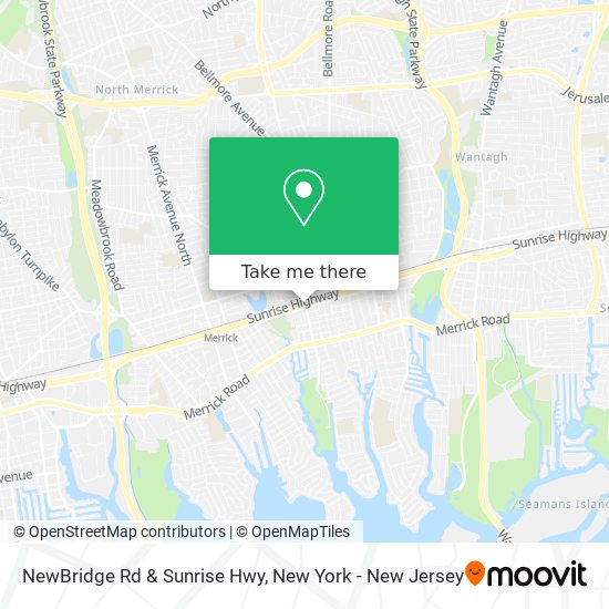 Mapa de NewBridge Rd & Sunrise Hwy