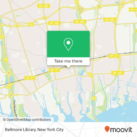Bellmore Library map