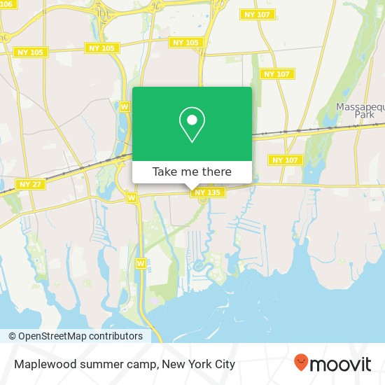 Mapa de Maplewood summer camp
