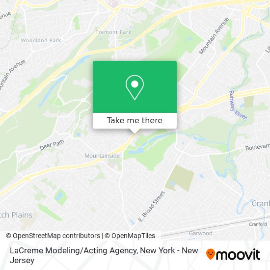 Mapa de LaCreme Modeling/Acting Agency