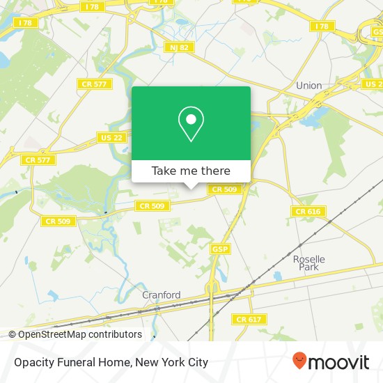 Opacity Funeral Home map