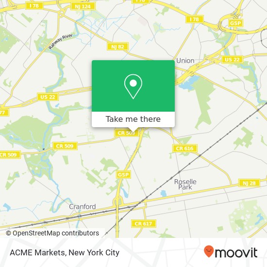 ACME Markets map