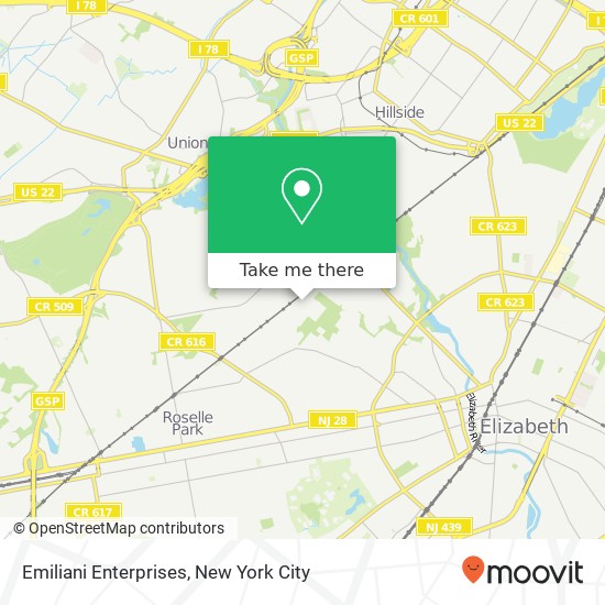 Mapa de Emiliani Enterprises