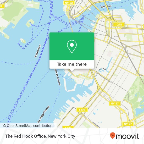 Mapa de The Red Hook Office