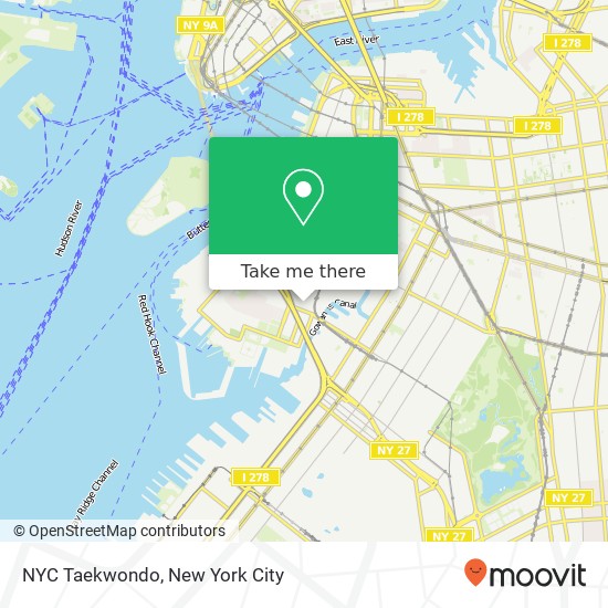Mapa de NYC Taekwondo