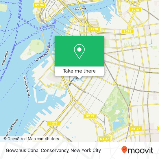 Mapa de Gowanus Canal Conservancy