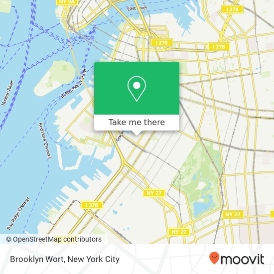 Brooklyn Wort map