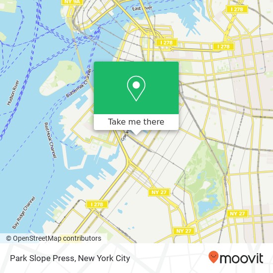 Park Slope Press map