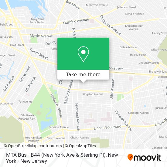 MTA Bus - B44 (New York Ave & Sterling Pl) map