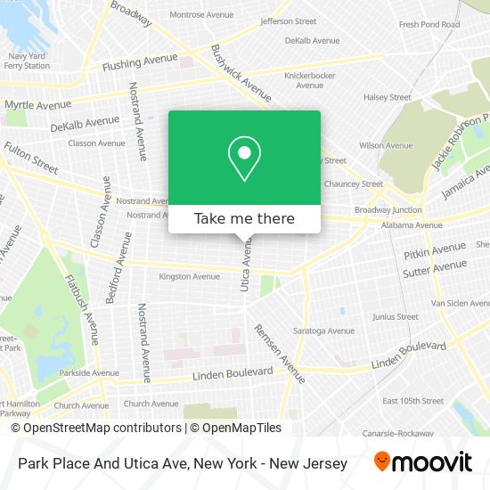 Mapa de Park Place And Utica Ave
