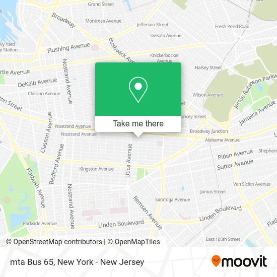 mta Bus 65 map