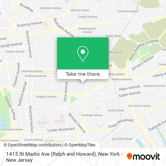 Mapa de 1415 St Marks Ave (Ralph and Howard)