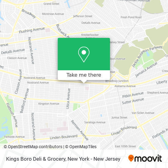 Mapa de Kings Boro Deli & Grocery