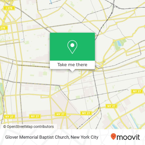 Glover Memorial Baptist Church map