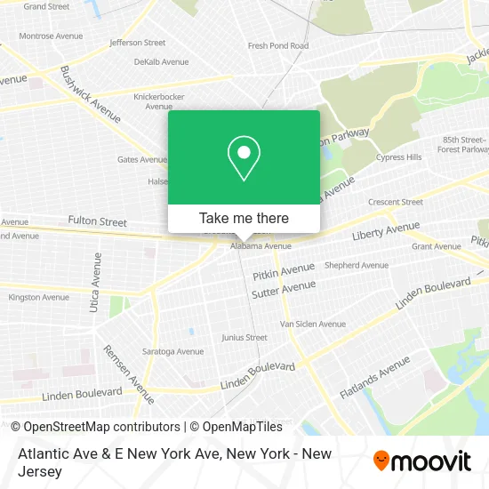 Atlantic Ave & E New York Ave map