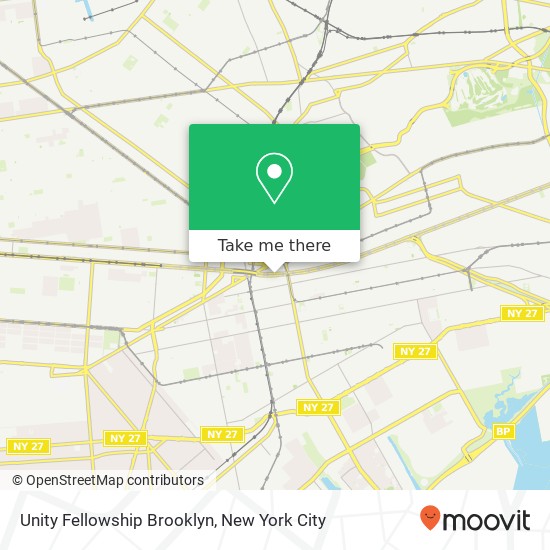 Unity Fellowship Brooklyn map