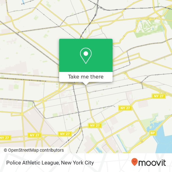 Police Athletic League map