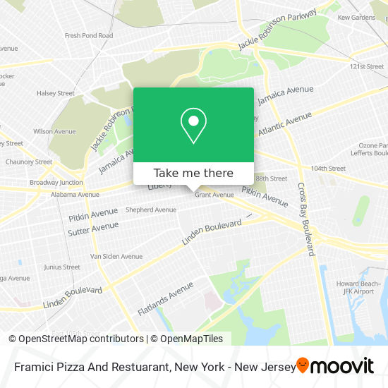 Framici Pizza And Restuarant map