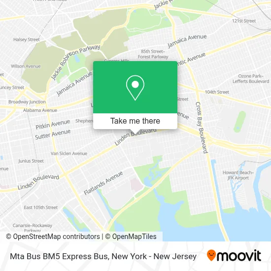 Mta Bus BM5 Express Bus map