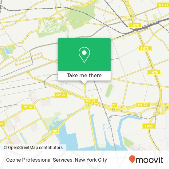 Ozone Professional Services map