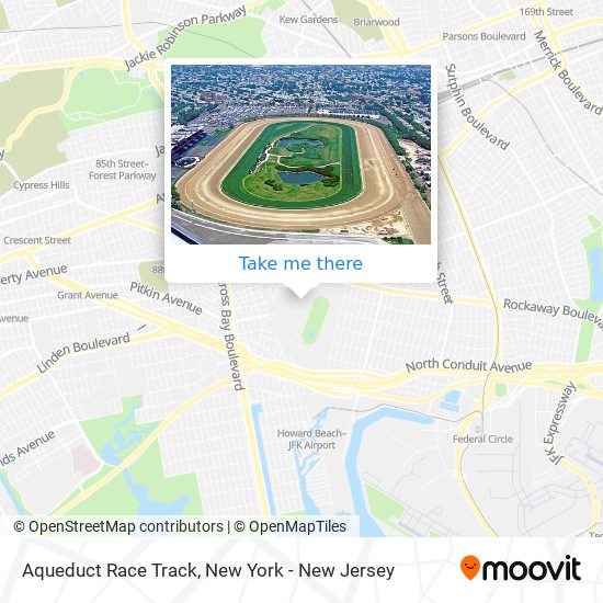Aqueduct Race Track map