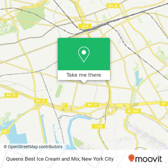 Queens Best Ice Cream and Mix map