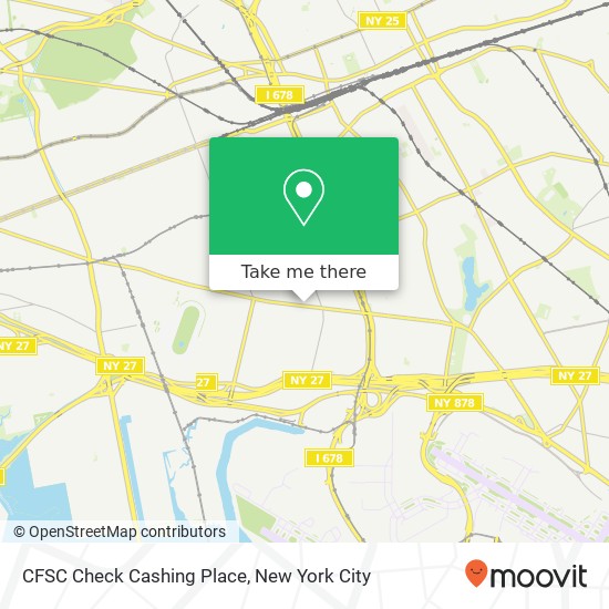 CFSC Check Cashing Place map