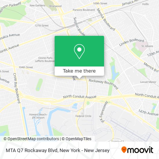 MTA Q7 Rockaway Blvd map