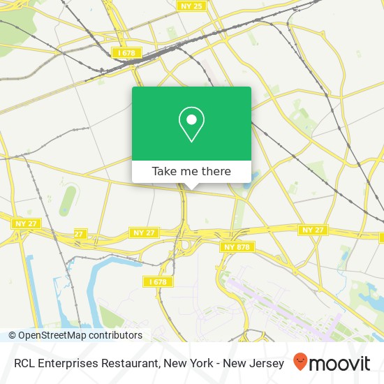 RCL Enterprises Restaurant map