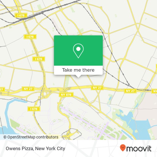Owens Pizza map