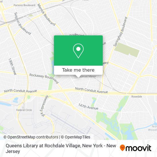 Queens Library at Rochdale Village map