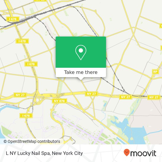 L NY Lucky Nail Spa map