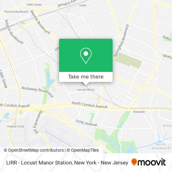 LIRR - Locust Manor Station map