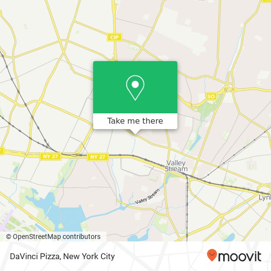 Mapa de DaVinci Pizza