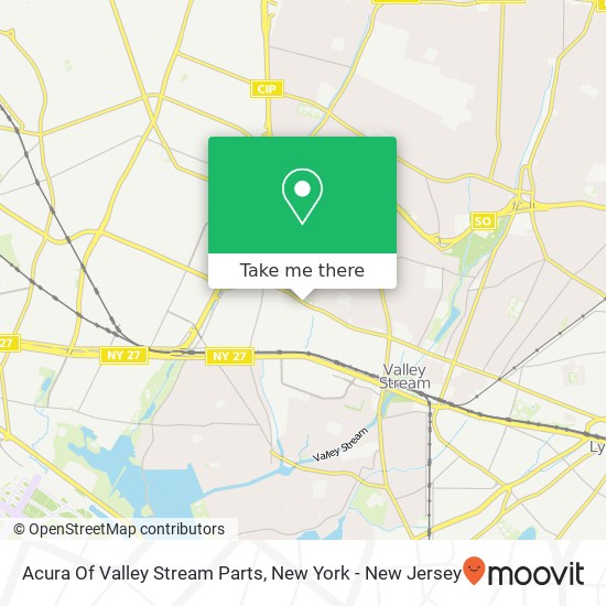 Acura Of Valley Stream Parts map