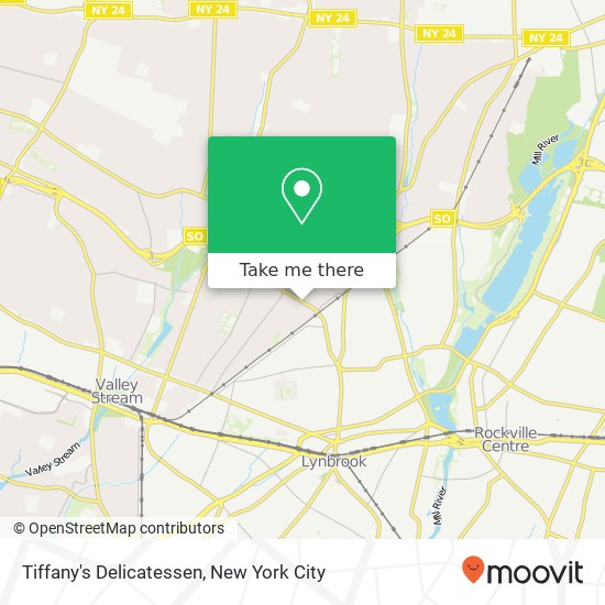 Tiffany's Delicatessen map