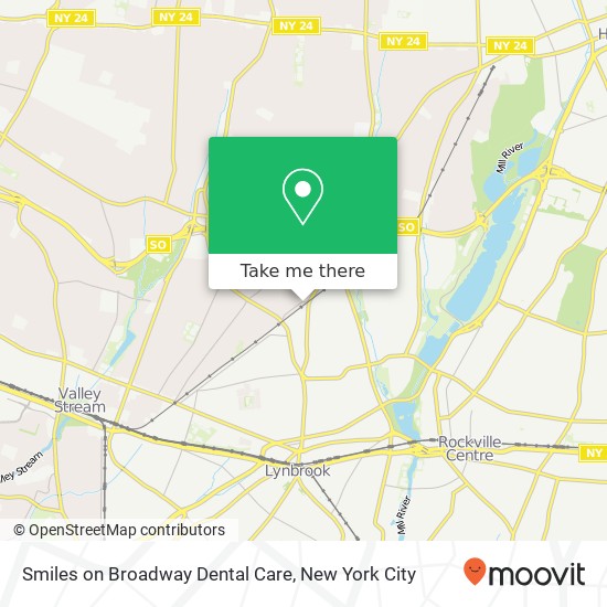 Smiles on Broadway Dental Care map