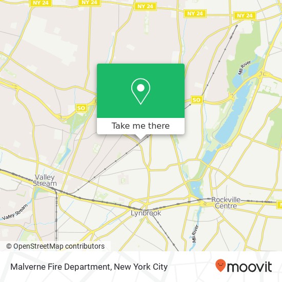 Malverne Fire Department map