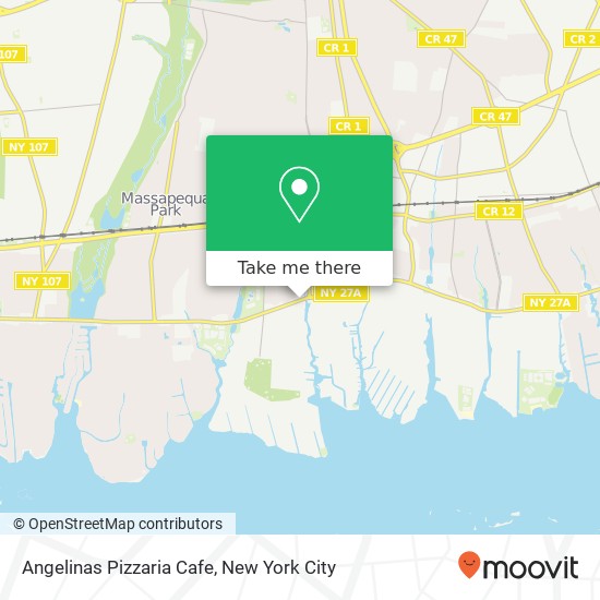 Mapa de Angelinas Pizzaria Cafe