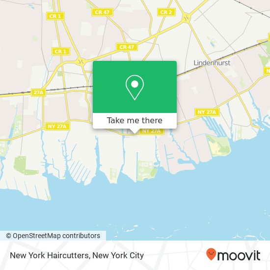 New York Haircutters map