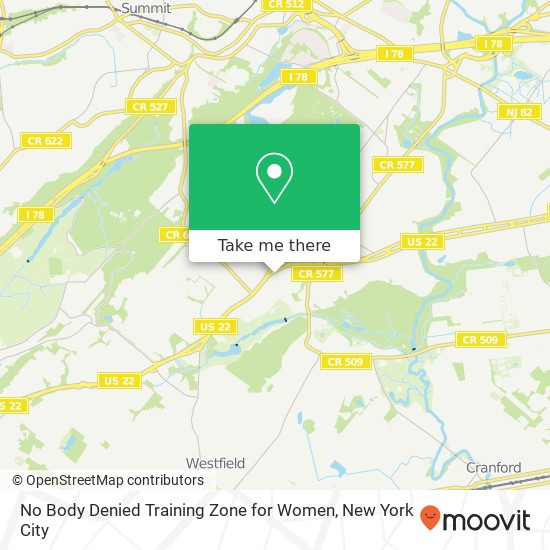 No Body Denied Training Zone for Women map