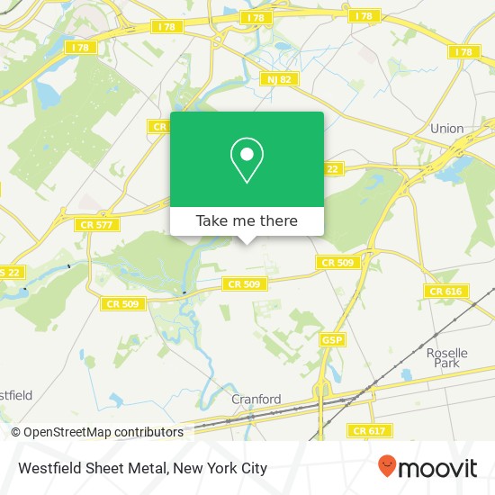 Mapa de Westfield Sheet Metal