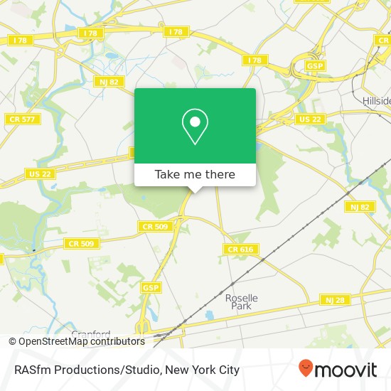 RASfm Productions/Studio map