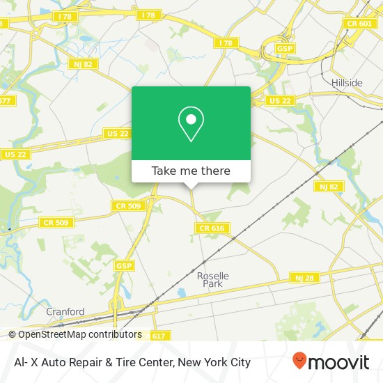 Al- X Auto Repair & Tire Center map