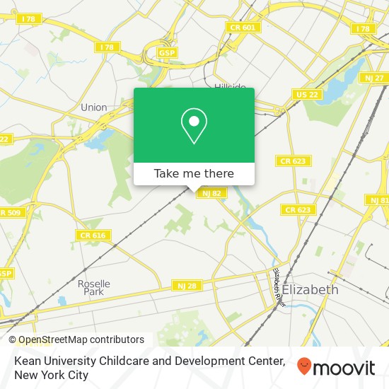 Mapa de Kean University Childcare and Development Center