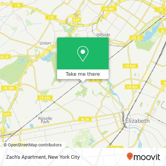 Mapa de Zach's Apartment